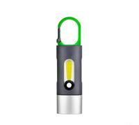 Porte-clés COB lumineux 11 cm haute luminosité pour piles COB | Design rétractable, taille compacte de 11 cm, corps en ABS imperméable, haute luminosité, fixation facile à clip (901)
