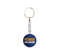 Porte-clés Cochonnet de Pétanque (Bleu 1)