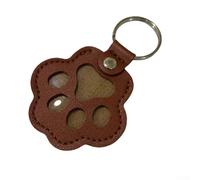 Porte-clés collecteur de poils d'animaux fait à la main en polyuréthane pour garder les cheveux en sécurité et fournir une mémoire durable pour les propriétaires d'animaux (marron)