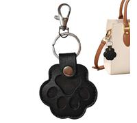 Porte-clés Collecteur de Poils de Animal de Compagnie, Porte-Clés pour Recueillir Poils Chat et Chien, Porte-clés Souvenir en Cuir au Design de Patte Ka-waii pour Sac à Dos, Cartable, Portefeuille