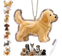 Porte-clés collecteur de poils de chien, boîte de rangement commémorative transparente, souvenir commémoratif for poils d'animaux, cadeau commémoratif mignon for les amoureux des animaux, accessoire f