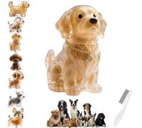 Porte-clés collecteur de poils de chien, boîte de rangement commémorative transparente, souvenir commémoratif for poils d'animaux, cadeau commémoratif mignon for les amoureux des animaux, accessoire f