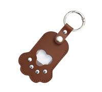 Porte-clés collecteur de poils de chien en cuir pour animaux de compagnie souvenirs pour chiens et chats, pendentifs de stockage de fourrures, porte-clés cadeau pour fourrures d'animaux domestiques