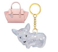 Porte-clés collecteur de poils de chien - Porte-clés à poils de chat - Souvenir émotionnel transparent - Rangement de bijoux - Pour homme et femme