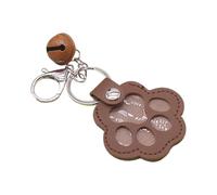Porte-clés Collecteur de Poils de Chien,Porte-Clés Patte en Cuir Mémoire de Poils d'Animal | Pendentif avec une Clochette pour les Filles, les Garçons, les Hommes, les Amoureux des