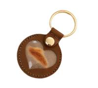 Porte-clés Collecteur de Poils de Chien | Porte-clés Souvenir Poils De Chien | Pendentif Cœur Mémorial Femme Collection Sac à Main Sac à Dos