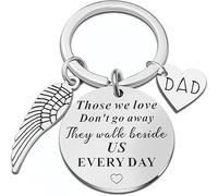 Porte-clés commémoratif cadeau pour papa Cadeau de condoléances « Those We Love Don't Go Away » Porte-clés « Loss of Father in Memory of Dad », Dad, Small