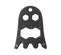 Porte-clés compact en acier inoxydable avec tournevis, décapsuleur, clé antidérapante pour un transport quotidien, porte-clés unique en acier inoxydable