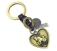 Porte-Clés Constellation Du Capricorne Pour Femmes Et Hommes,Porte-Clés Créatif Du Zodiaque,Porte-Clés Vintage En Forme De Cœur Tissé À La Main,Accessoires De Porte-Clés De La Constellation De