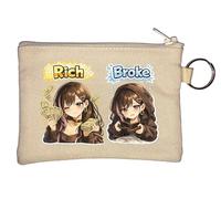 Porte-Clés Contraste Entre Richesse et Pauvreté Beige