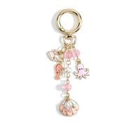Porte-Clés Coquillage Plage étoile De Mer, Bijoux De Sac Mignon Style Océan, Accessoires Pour Sacs à Dos, Cadeau Femme, Idée Cadeau Anniversaire, Décoration De Sac Esthétiques (A)