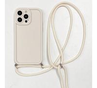 Porte-clés, Cordon tour de cou compatible avec iPhone 17, 16, 15, 14, 13, 12, 11 Pro Max/////HONOR, 1 pièce avec sangle d'épaule réglable, corde de jute, trous de précision, anti-chute, étui de téléph