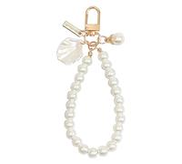 Porte-clés coréen en forme de cœur avec perle à suspendre pour voiture - Pendentif de chaîne de téléphone pour décoration de sac, un