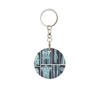 Porte-Clés Corps humain aux rayons X, Chaîne De Clés Métal Porte Clef Keychain pour Femme Hommes