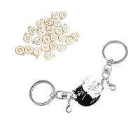 Porte-clés Couple Chat En Acier Inoxydable Adorable Design Et Blanc Parfait Pour Les Cadeaux D'anniversaire De Mariage Ou Pour Un Usage Quotidien Porte-clés Partenaire