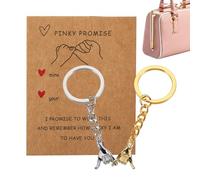 Porte-clés Couple Se Tenant La Main, Souvenir Émotionnel, 1 Ensemble, Préréglages Pinky Promise, Porte-clés Assorti Pour Couple, Léger Et Élégant, Pour Lui, Son Petit Ami, Sa Femme, Son Mari, Sac De V