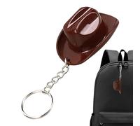 Porte-Clés Cowboy,Anneau de Clés Rétro | Ouvre-Bouteille de Bière Porte-Clés en Forme de Chapeau de Cowboy | pour Sac Fourre-Tout Sac à Dos Clés de Voiture Fête Anniversaire Amateur de Bière Hommes Fe