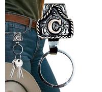 Porte-Clés Cowboy,Porte-Clés Ceinture Cowboy Initiale Style Far | Charme Métallique Pour Ceintures Poches Voyage Fête Anniversaire Sac à Main Sac à Dos Cosplay