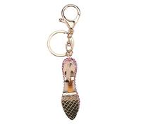 Porte-clés Créatif à Talons Hauts en Alliage de, Porte-clés Durable et à la Mode pour la Décoration, 3 Couleurs Disponibles, Cadeau pour Amis/famille, 5" X 2", Fête des Mères/Noël (Rosâtre)