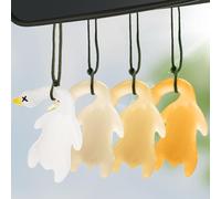 Porte-clés créatif en forme de canard changeant de couleur UV 2025 avec corde de suspension, accessoire mignon pour sac à dos de voiture