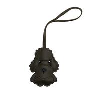 Porte-clés créatif en forme de chien en cuir PU pour décoration de voiture ou sac, フリーサイズ