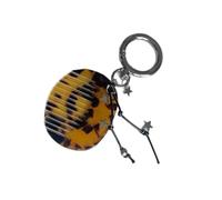 Porte-clés créatif en forme de peigne à cheveux multifonction en alliage robuste en alliage acrylique pour le toilettage des cheveux porte-clés pour femme
