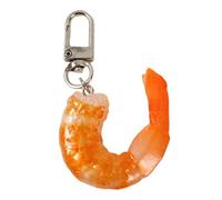 Porte-clés Créatif En Viande De Crevette Pendentif Alimentaire Amusant Pour Imitation Pratique Viande Crevette Pendentif Porte-clés D'anniversaire
