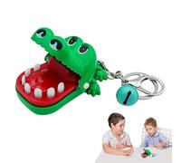 Porte-clés crocodile pour garçons - 4 x 8 x 5 cm, jouet à mordre les doigts, jouet animal de collection pour | Amusant voyage maison école poche cadeau accessoire récréation