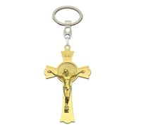 Porte-clés croisé - Charme de catholique | Porte-clés Bible chrétienne, pendentif religieux, décoration pour sacs à main, sac à dos, sac à main, portefeuille, clés de voiture, cadeaux de fête, c