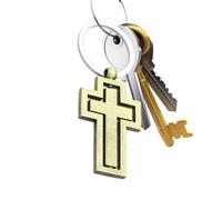 Porte-clés croix pour femme | Porte-clés de foi chrétienne rotatif à 360 degrés | Porte religieuse, voiture, porte-sac, pendentif à breloques Jésus, cadeau de charme chrétien pour hommes et femmes