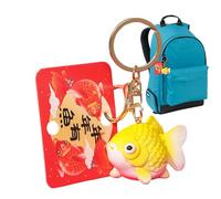 Porte-clés Culturel En Forme De Poisson Comme Symbole De Fortune - Ornement De Sac À Dos En Métal, Pendentif Traditionnelle Pour Clés De Voiture | Entreprise De Pendaison D
