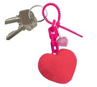 Porte-clés Cœur En Peluche,Pompon Boule Tendresse Porte-clés Charm | Charme Accessoire pour Hommes Femmes Adolescents