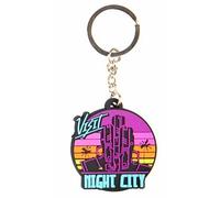 J!NX Porte-clé PVC Cyberpunk 2077 Night City Multicolore Taille unique