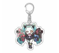 Porte-clés Cyberpunk:Edgerunners Pendentif Porte-clés En Acrylique Adolescents Garçons Filles Accessoires Cyberpunk:Edgerunners (A)