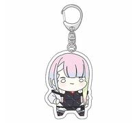 Porte-clés Cyberpunk:Edgerunners Pendentif Porte-clés En Acrylique Adolescents Garçons Filles Accessoires Cyberpunk:Edgerunners (D)
