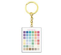 Porte-clés d ’ échantillon d ’ analyse des couleurs saisonnières, D