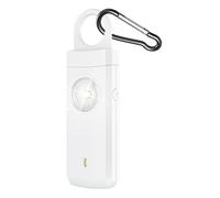 Porte-clés d'alarme de sécurité, sirène puissante de 130 dB, type C, rechargeable, porte-clés d'alarme personnelle, pour la marche, l'hôtel, les voyages, le camping, les étudiants, la santé, les