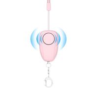 Porte-clés d'alarme de sécurité, sirène sonore Portable, alarmes de sécurité Rechargeables, Porte-clés d'alerte antivol, Appareil Personnel Mignon pour Femmes, Hommes, , Personnes âgées