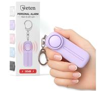 Porte-clés d'alarme personnelle Safesound d'autodéfense - Dispositif de protection de sécurité sirène 130 dB avec lumière DEL - Alerte de sécurité d'urgence - Sifflet pour femmes, enfants, personnes