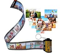 Porte-clés d'album en Rouleau de Film, Porte Clé Personnalisée avec Photo Colorée, Porte-clés en Fouleau de Film, Rouleau de Film Caméra Porte Clé, Cadeau Unique Pour Noël Anniversaire Saint Valentin