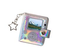 Porte-clés d'album, mignon rétro double face portable | Album photo | Pour, famille, Nouvel An, Noël, vacances, fête, naissance, maison, voiture, grands-parents