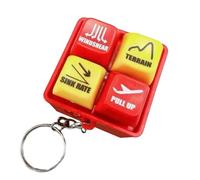 Porte-clés D'alerte Pilote Et Équipage, Simulateur De Son D'avertissement avec Lumière LED, Pendentif De Sécurité pour Sac À Dos pour Passionnés D'aviation, Porte-clés Léger pour Portefeuilles