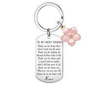 Porte-clés d'amitié « To My Best Friends » pour meilleure amie, cadeau pour femme, sœur, meilleure amie, cadeau de Noël, d'anniversaire, cadeau de remerciement pour amie