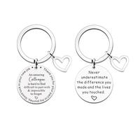 Porte-Clés D'amour En Acier Inoxydable, Porte-Clés D'anniversaire, Porte-Clés Cadeau Inspirant, Porte-Clés Essentiel De Voyage, Adapté Aux Hommes Et Aux Femmes Lors Des Fêtes D'anniversaire.