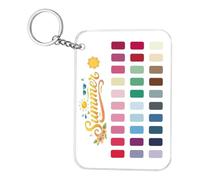 Porte-clés d'analyse des couleurs | Outil assorti en acrylique transparent