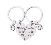Porte-clés d'annonce de grossesse pour maman papa futur porte-clés pour maman, cadeau de fête des mères pour maman, papa, pères, cadeaux pour papa, futures mamans, cadeaux pour les nouveaux parents