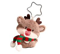 Porte-clés D'arbre De Noël En Peluche Douce Joli Père Dessin Animé Pour Sacs Et Clés Breloque Adorable Cadeaux D'anniversaire Pendentifs De