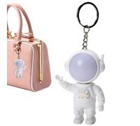 Porte-clés d'astronaute sympas : porte-clés spatial brillant, accessoire de sac à dos mignon | Matériau durable ABS, fonction de brillance électronique, porte-clés de petite voiture, cadeau