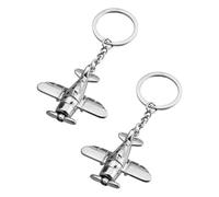 Porte-Clés d'avion Créatifs en Métal, 2 Pièces, Porte-Clés Cadeaux, Porte-Clés Pilote