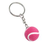 Porte-clés de balle de tennis 3D porte-clés avec pendentif balle de tennis, porte-clés sportif, jouets scolaires, porte-clés coloré pour voiture pour joueurs de tennis, Rose allumée, Refer to
